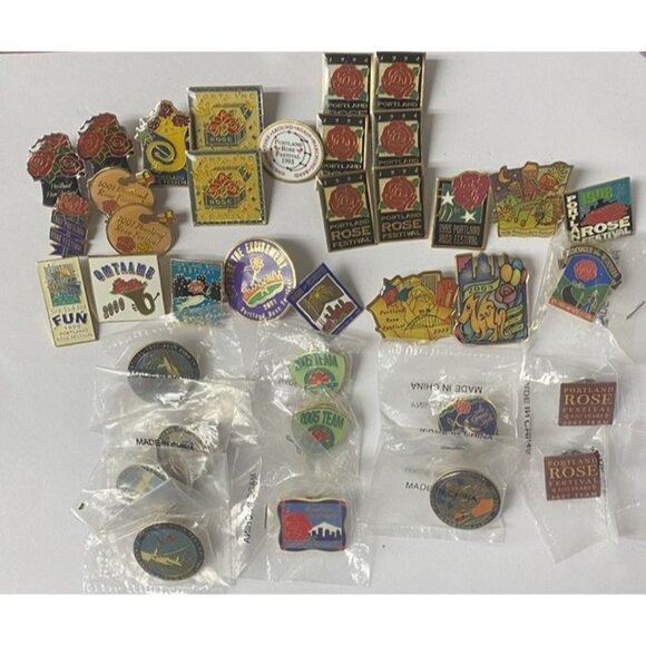Other - Lot 37 ~ 1989 To 2007 Portland Rose Festival Oregon Vintage Pins